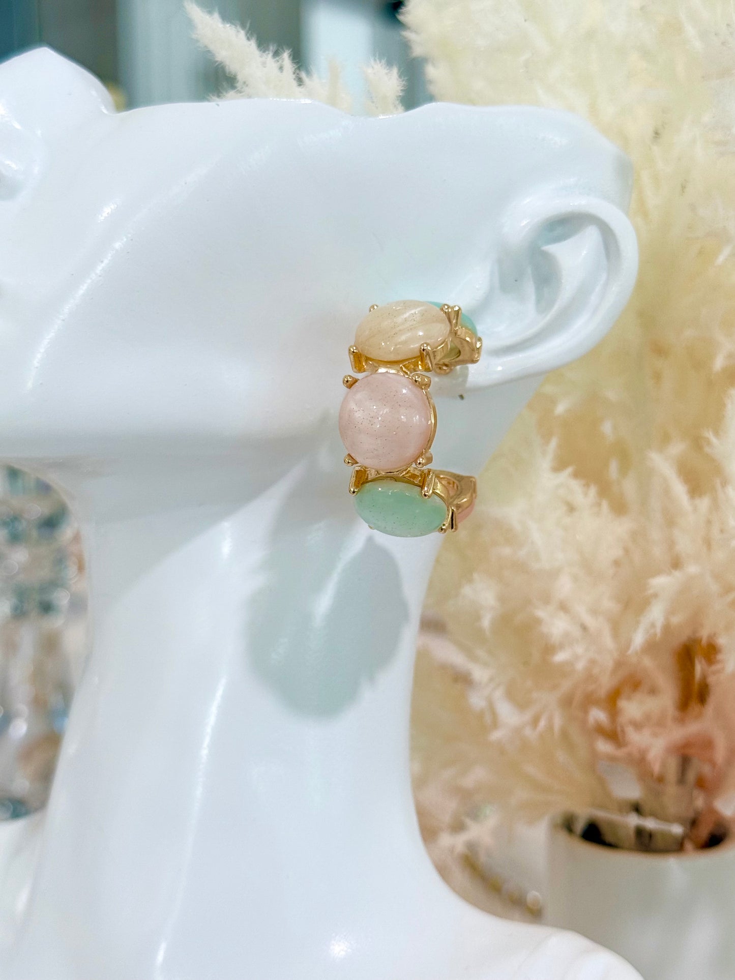 Pastel Hoop Earrings