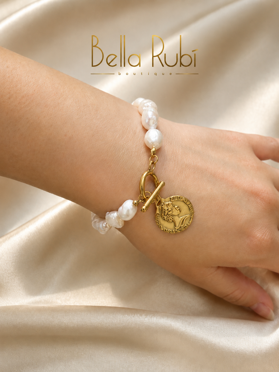 Coin Pearl Bracelet