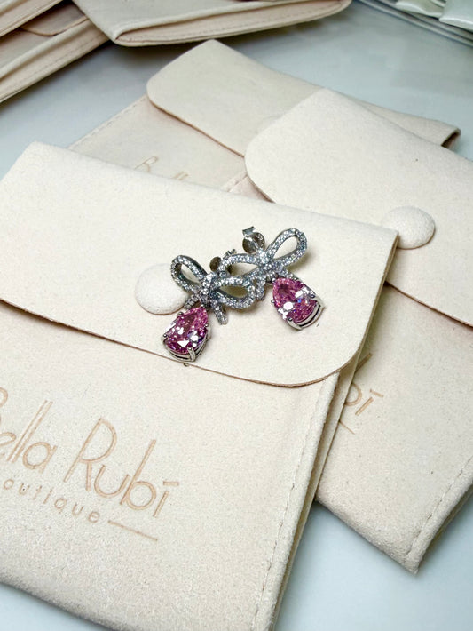 Eli Dangling Bow Earrings