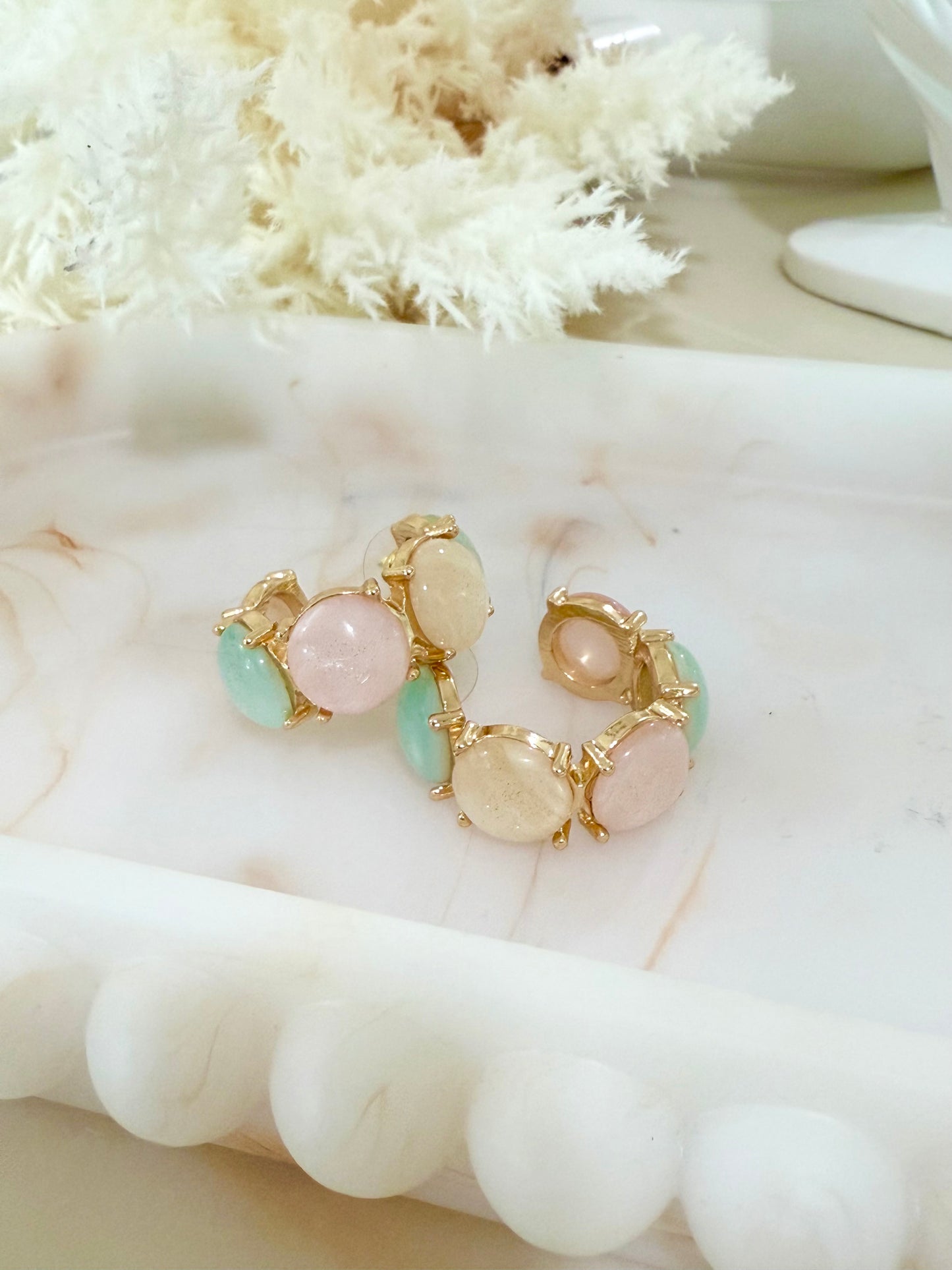 Pastel Hoop Earrings