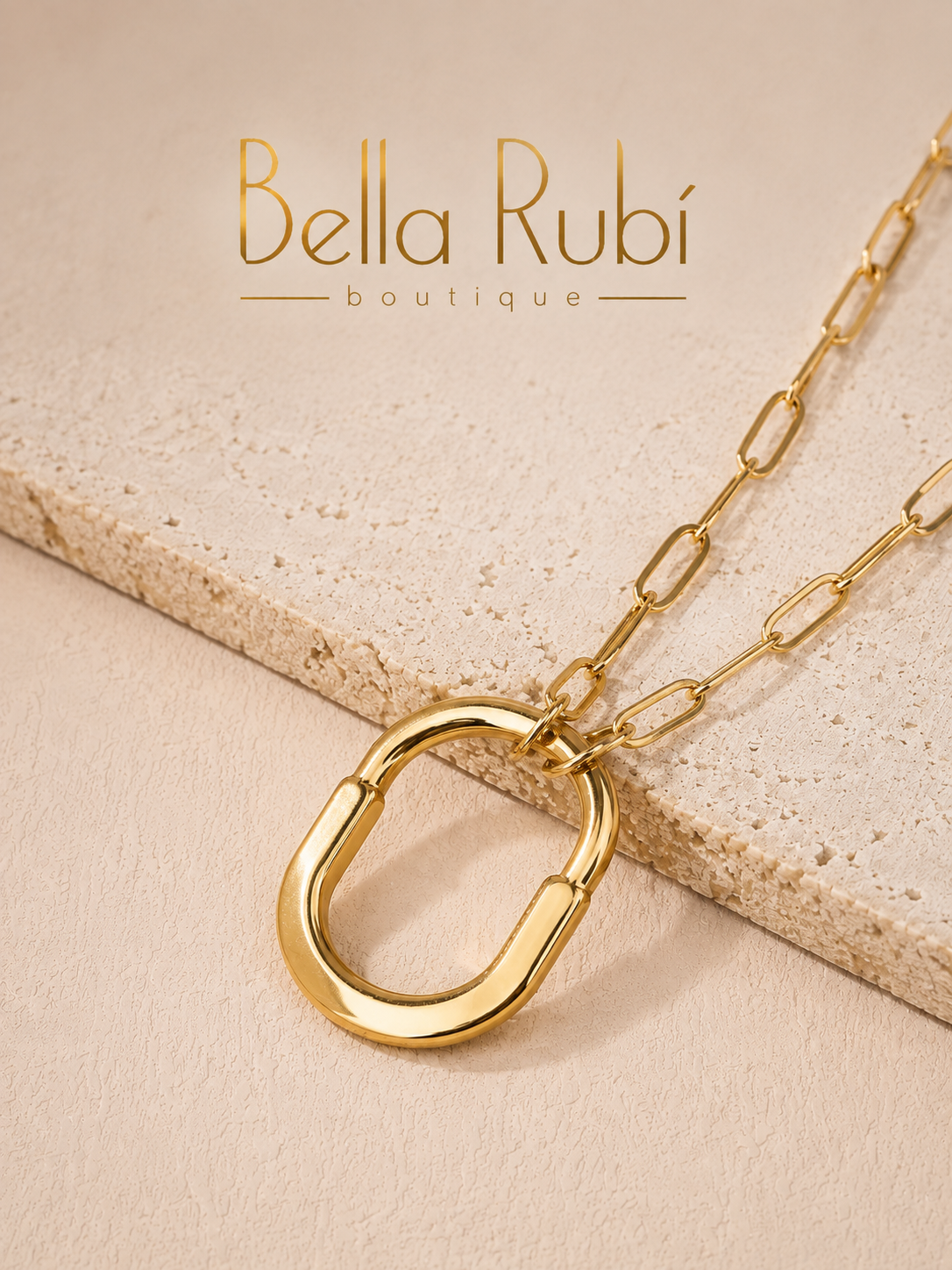 Golden Lock Necklace