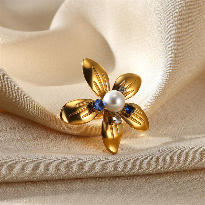 Flower Blue Ring