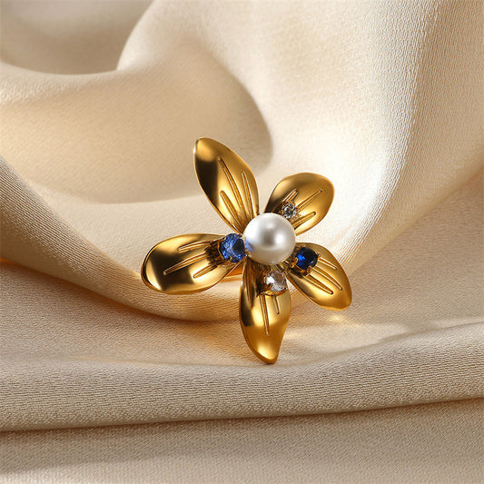 Flower Blue Ring