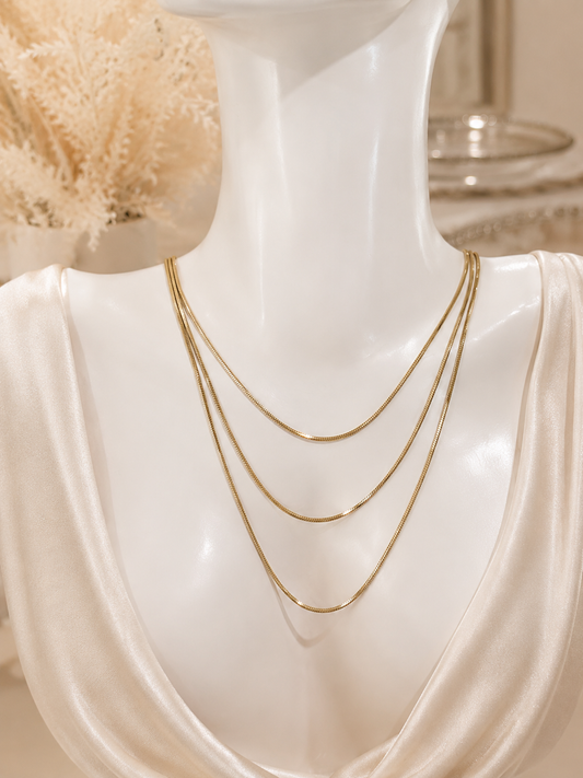 3 stack necklace