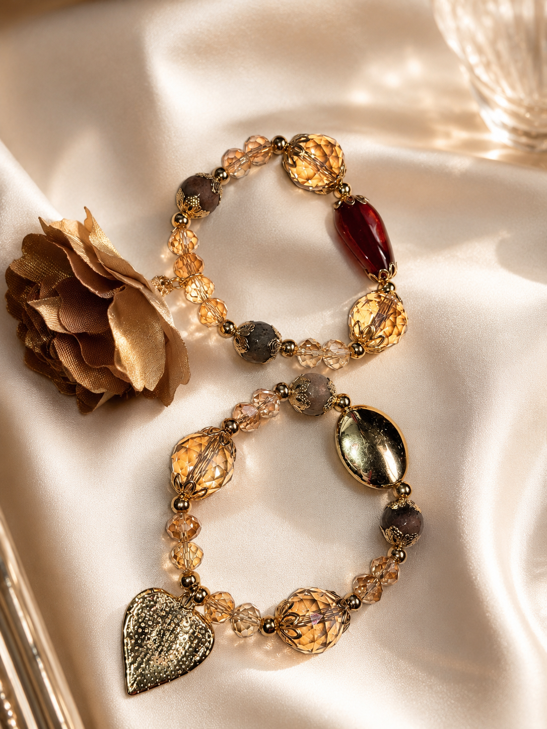 Caramel Crystal Bracelets
