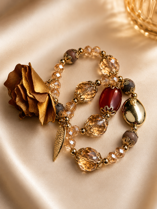 Caramel Crystal Bracelets