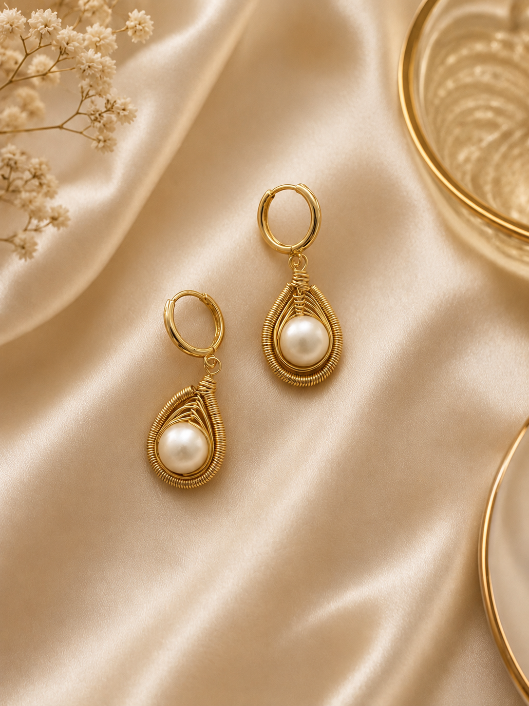 Vanilla Pearl Earrings