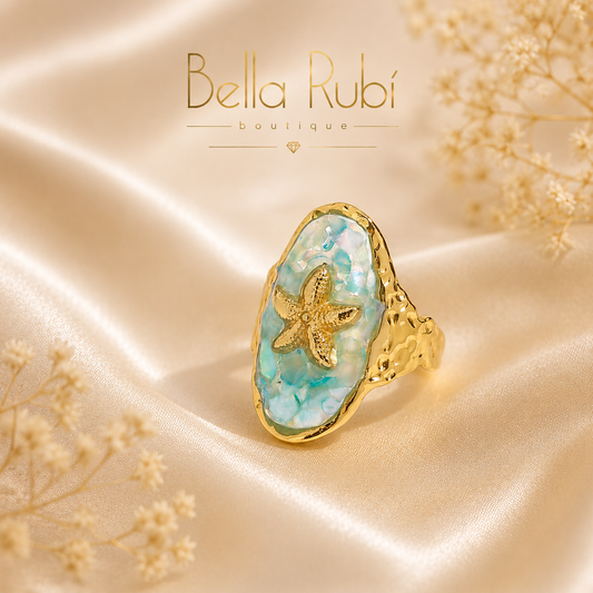 Aqua Star Ring