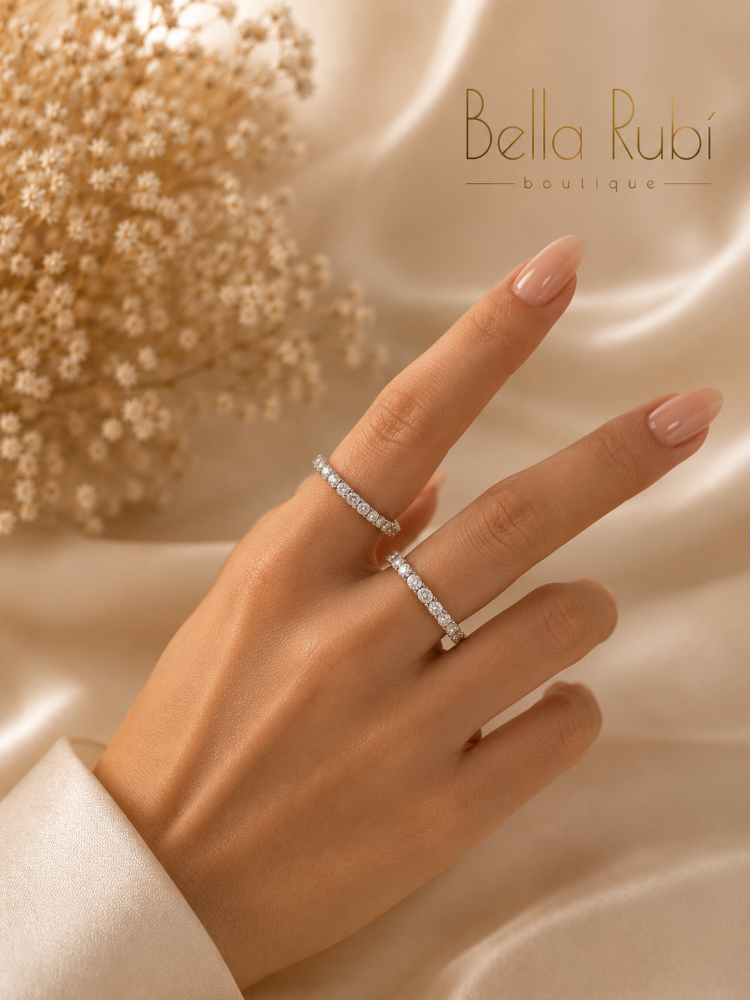 Eternity Ring S925 Silver Moissanite
