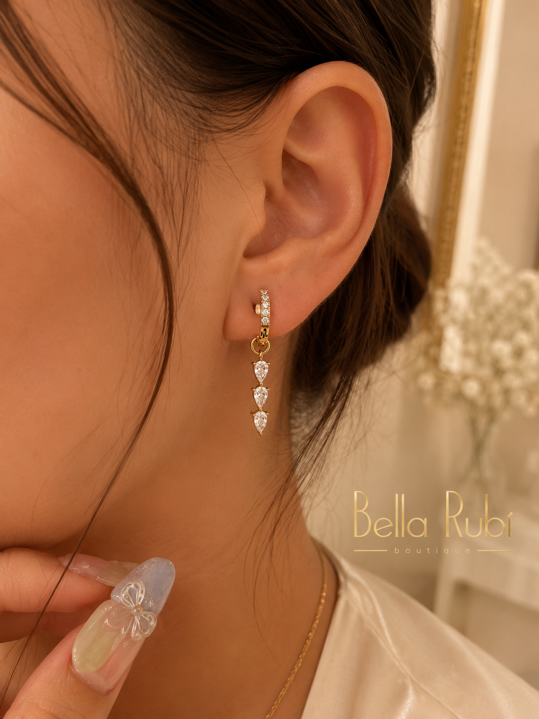 Crystal Cascade Earrings