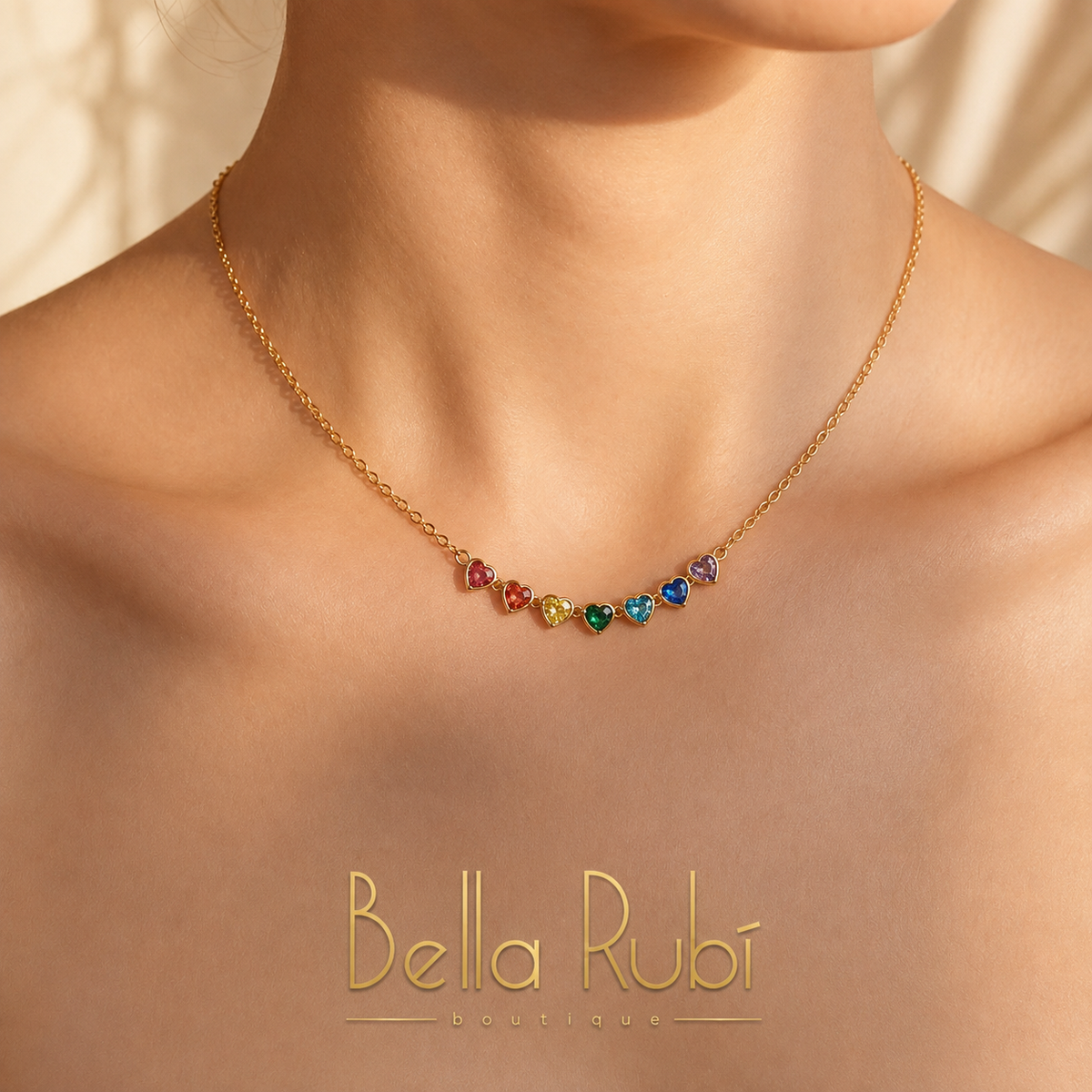 Funfetti Hearts Necklace