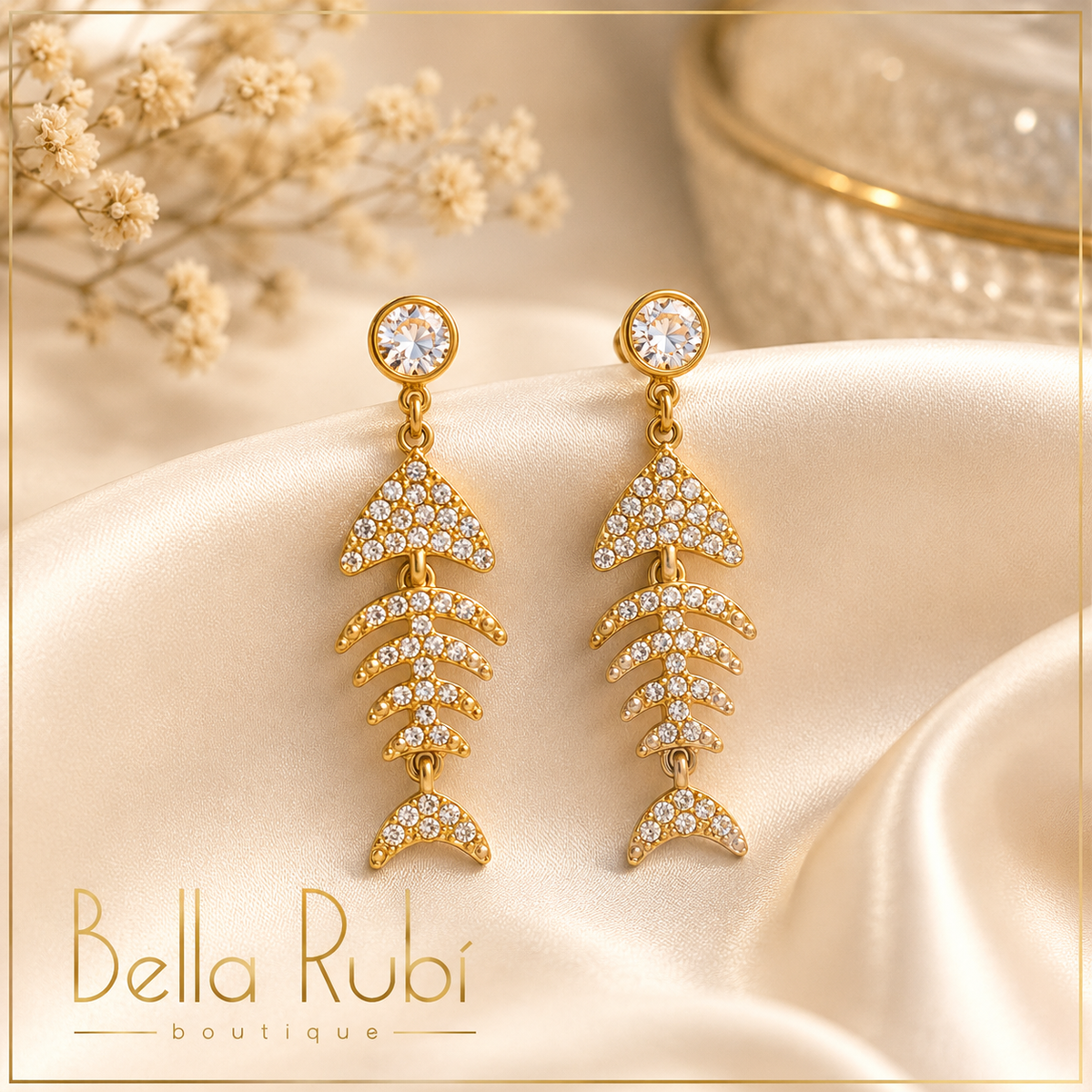 Lucky Fishbone Earrings