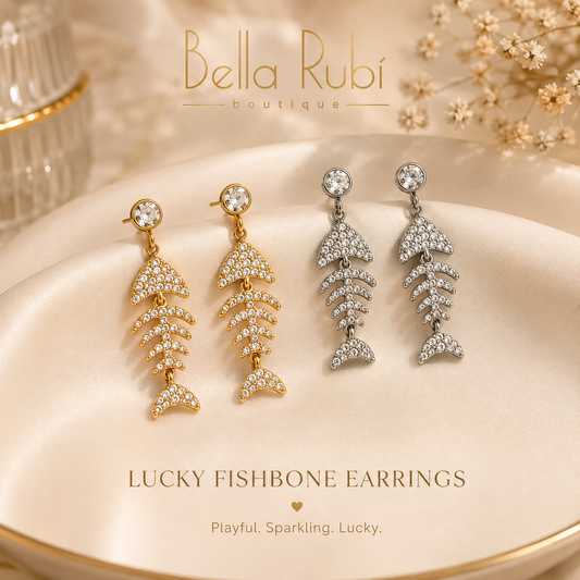 Lucky Fishbone Earrings