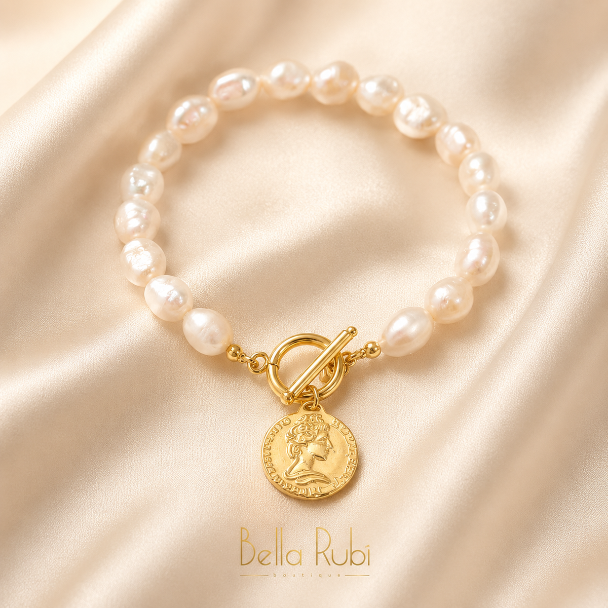 Coin Pearl Bracelet