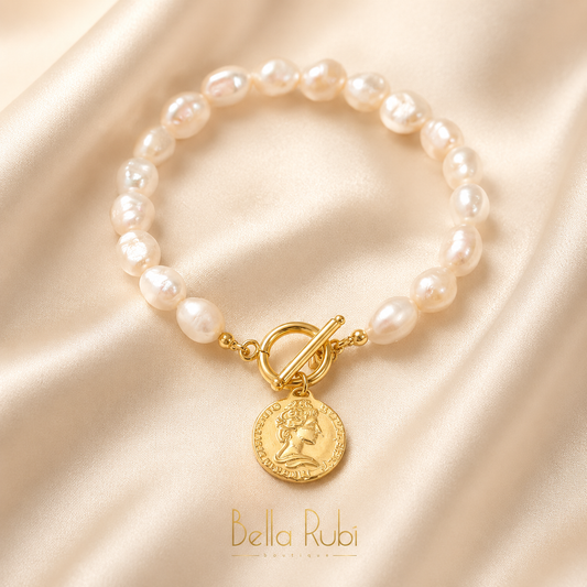 Coin Pearl Bracelet
