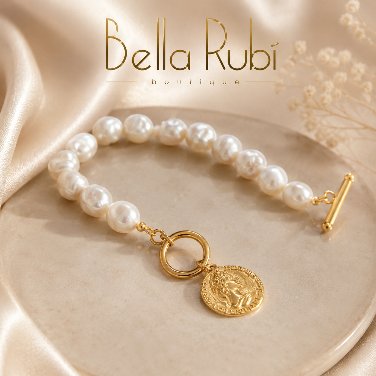 Coin Pearl Bracelet