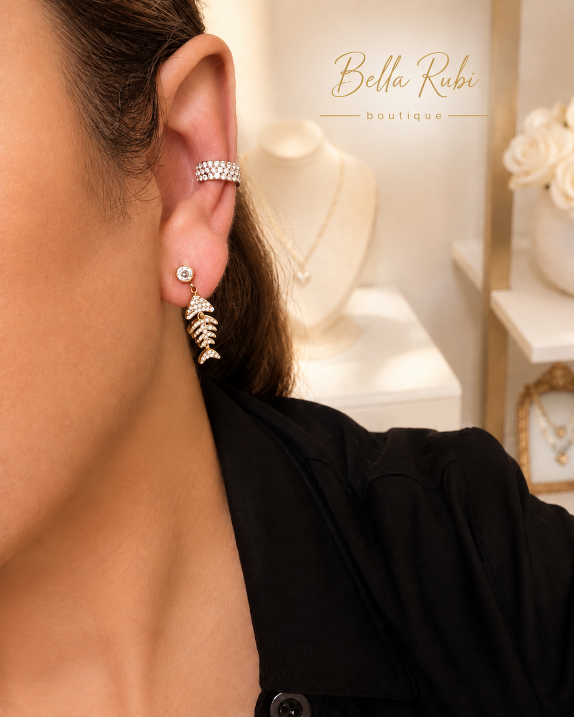 Lucky Fishbone Earrings