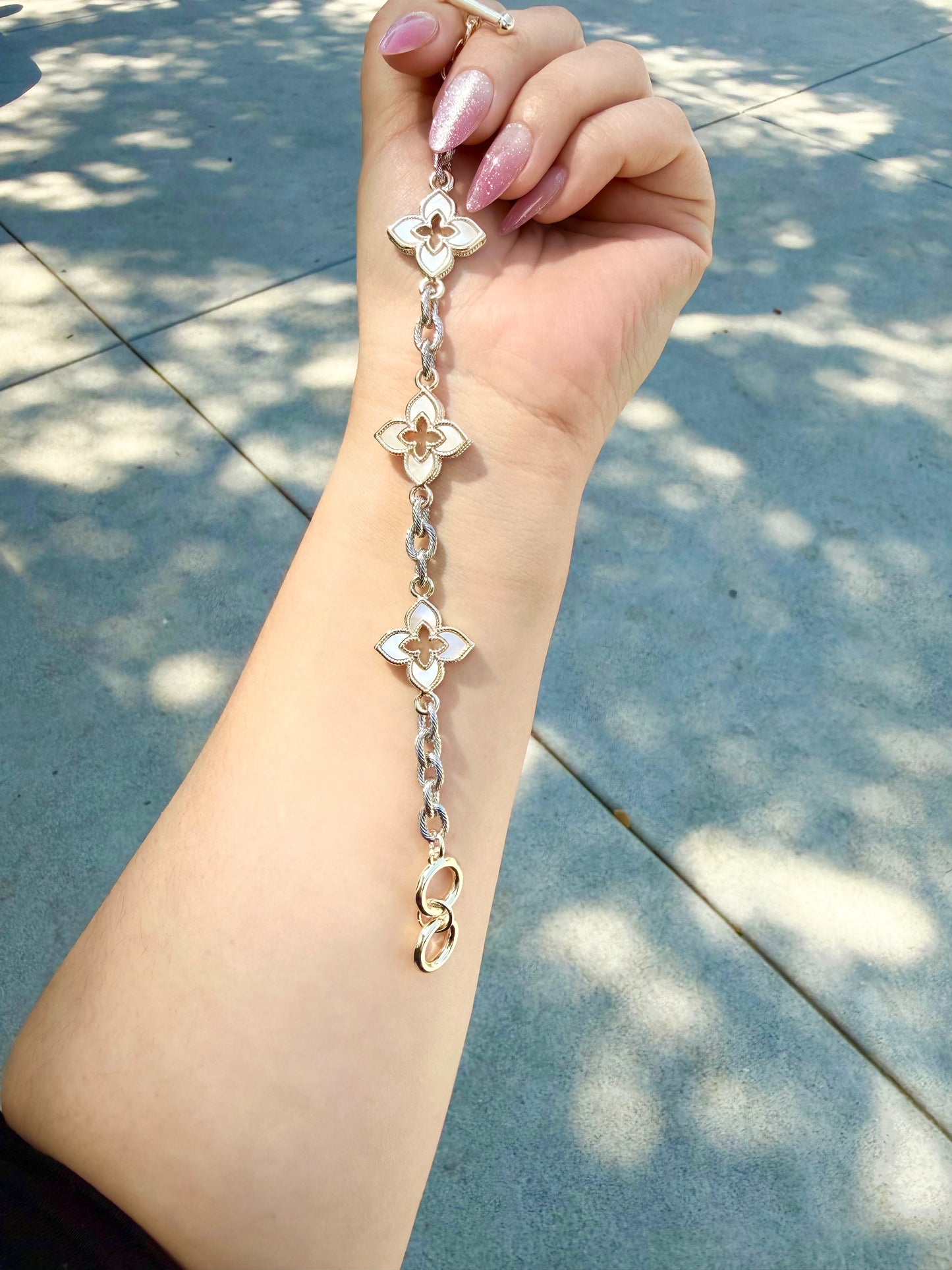 3 Clover Chain Bracelet