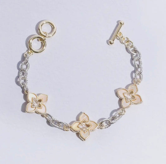 3 Clover Chain Bracelet